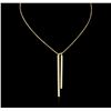 Image 2 : 14KT Yellow Gold 1.98 ctw Diamond Necklace