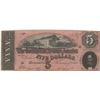 Image 1 : 1864 $5 Confederate States of America Bank Note