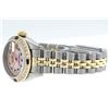 Image 6 : Rolex Two-Tone Pink MOP Emerald and Sapphire Diamond DateJust Ladies Watch