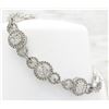 Image 1 : 4.00 ctw Diamond Bracelet - 14KT White Gold