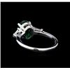 Image 3 : 1.91 ctw Emerald and Diamond Ring - 14KT White Gold