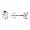 Image 2 : 1.00 ctw Diamond Stud Earrings - 14KT White Gold
