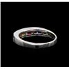 Image 3 : 1.51 ctw Multi Color Sapphire and Diamond Ring - 14KT White Gold