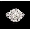 Image 2 : 14KT White Gold EGL Certified 3.65 ctw Diamond Ring
