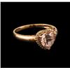 Image 1 : 1.87 ctw Morganite and Diamond Ring - 14KT Rose Gold