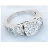 Image 9 : GIA Cert 2.76 ctw Diamond Ring - 14KT White Gold