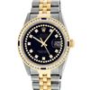 Image 1 : Rolex Two Tone VVS Diamond and Sapphire DateJust Men's Watch