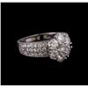 Image 1 : 14KT White Gold 2.55 ctw Diamond Ring