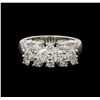 Image 2 : 14KT White Gold 1.54 ctw Diamond Ring