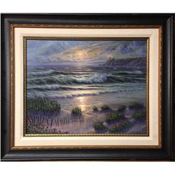 Wild Roses and Sand Dunes by Maurice Meyer original oil