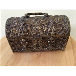 Spanish gilt-bronze Jewelry box late 19th century