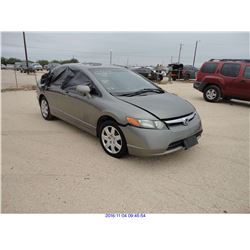 2007 - HONDA CIVIC // EXPORT ONLY