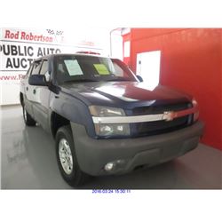 2002 - CHEVROLET AVALANCHE