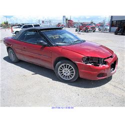 2005 - CHRYSLER SEBRING//PARTS ONLY