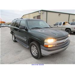 2003 - CHEVROLET TAHOE / SCRAP / U.S. DEALER ONLY
