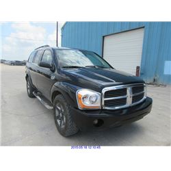 2005 - DODGE DURANGO // TEXAS REGISTRATION ONLY