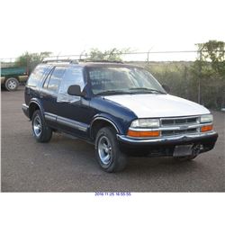 1998 - CHEVROLET BLAZER // TEXAS REGISTRATION ONLY/ REBUILT SALVAGE