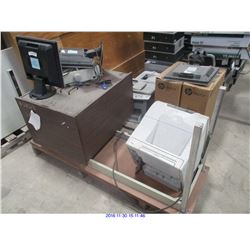 OFFICE EQUIPMENT; COMPUTERS, MONITORS, TABLES, PRINTERS, CALCULATORS, CHAIRS, LAPTOPS, CABINET