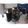 Image 2 : MIXED LOT; MICROWAVE, FRIDGE, CHAIRS, SHELVES