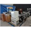 Image 1 : MIXED LOT; CABINETS, SHREDDER, CHAIRS, A/C UNIT, FRIDGE