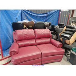 MIXED LOT; SOFA, TRASH CAN, ROLL TOWEL DISPENSER