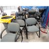 Image 3 : MIXED LOT; SOFA, TRASH CAN, ROLL TOWEL DISPENSER