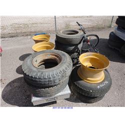 BICYCLE, TIRES, RIMS, TRUCK TOOL BOX