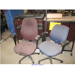 OFFICE EQUIPMENT; DESK, CHAIRS, SHELVES