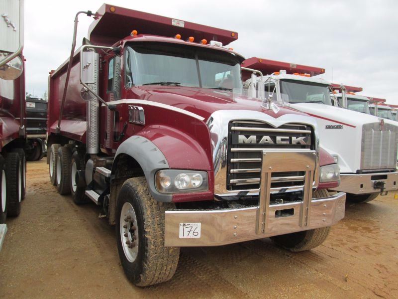 2011 MACK GU713 TRI-AXLE DUMP, VIN/SN:1M2AX04C3BM010307 405 HP MACK MP ...