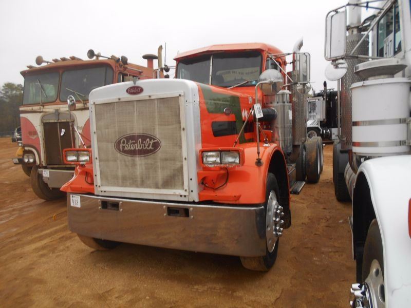 1985 PETERBILT 359 TRUCK TRACTOR VIN SN 1XP9DB9X0FN186916 T A CAT DIESEL ENG 13 SPD TRANS 38K