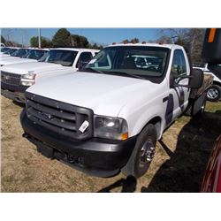 2003 FORD F350 FLATBED TRUCK, VIN/SN:1FDWF36F93EA13421 - V8 POWERSTROKE DIESEL ENGINE, A/T, 9' STEEL