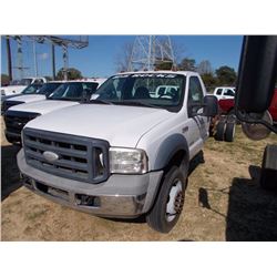 2006 FORD F550 CAB & CHASSIS, VIN/SN:1FDAF56P66EA57427 - S/A, POWERSTROKE DIESEL ENGINE, A/T, ODOMET