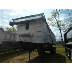 1987 HARDEE DUMP TRAILER, VIN/SN:1H9ACDJ22H4013557 - T/A, ALUMINUM, 24' LENGTH, ELECT TARP, 11R22.5 