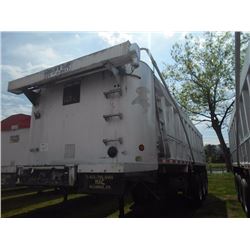 2001 MAC 26' TRI-AXLE ALUMINUM DUMP TRAILER, VIN/SN:5MADA27471C004445 -MOUNTAIN TARP, AIR RIDE, 11R2