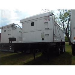 1998 HARDEE END DUMP TRAILER, VIN/SN:1H9ACD623W4127347 - T/A, ALUMINUM, 22' LENGTH, TARP, AIR TAILGA