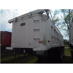 1997 TRAVIS S96 END DUMP TRAILER, VIN/SN:1T92E2435V1247438 - TRI-AXLE, ALUMINUM, 24' LENGTH, AIR RID