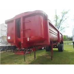 1985 STEEL DUMP TRAILER, VIN/SN:FM110283 - 10.00-20 TIRES ON SPOKE WHEELS (BILL OF SALE ONLY)