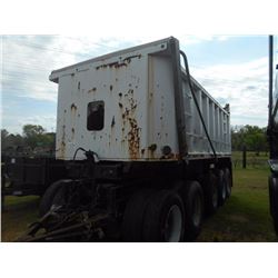 STEEL DUMP TRAILER, - 5 AXLE, 18' LENGTH, 3 AXLE STATIONARY, 2 AXLE PIVOT, PENTLE HITCH, 10R22.5 TIR