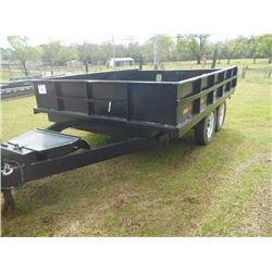 8' x 10' T/A HYD DUMP TRAILER, - 205/75D15 TIRES