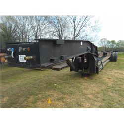 1979 ROGER RAIL TRAILER, VIN/SN:DOR19089 - 65 TON LOWBOY, 22' WELL, STINGER, GROUND BEARING, 11R22.5