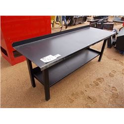 29.5" X 90" HEAVY DUTY WORK BENCH WITH SHELF