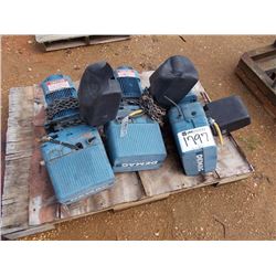 (3) DEMAG 1100# ELECTRIC CHAIN HOISTS