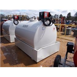 EMILIANA SERBATOI FUEL TANK GEOMETRICA 3,000, - 110 VOLT PUMP W/HOSE & NOZZLE, MTD IN SAFETY PAN-UNU