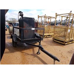 FUEL TANK W/PUMP & HOSE, - MTD ON SHOPBUILT TRAILER (BILL OF SALE ONLY)