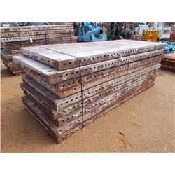 (9) 4'X10' METAL CONCRETE FORMS