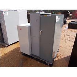 (3) METAL CABINET