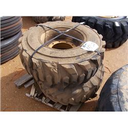 (2) 15-19.5 TIRES & RIMS