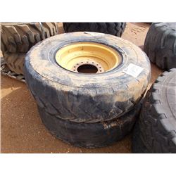 1 SET 14.00-24 TIRES & RIMS