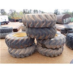 (6) 15.5-25 TIRES & RIMS