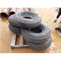 (5) 8-14.5LT TIRES & RIMS